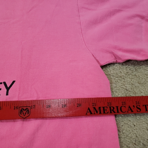 Pink 90s T-shirt Mount Wesley Kerrville Texas XL - Picture 6 of 6